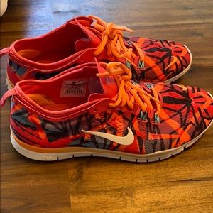 Multicolored Nike free size 10.5